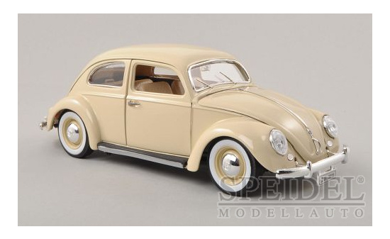 Bburago 18-12029BEIGE VW Käfer, hellbeige, 1955 1:18