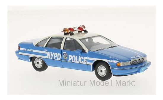 Chevrolet Caprice Sedan, NYPD - New York Police Department, 1991 im Maßstab  1:43 von BoS-Models | www.mimoma.com - MiniaturModellMarkt