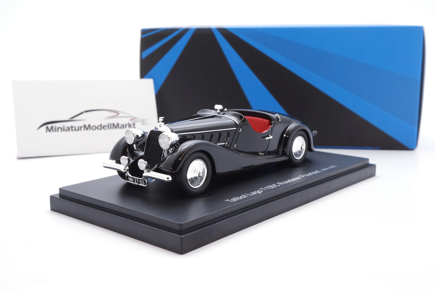 Avenue43 60076 Talbot Lago T 150 C Roadster Pourtout - schwarz 1:43
