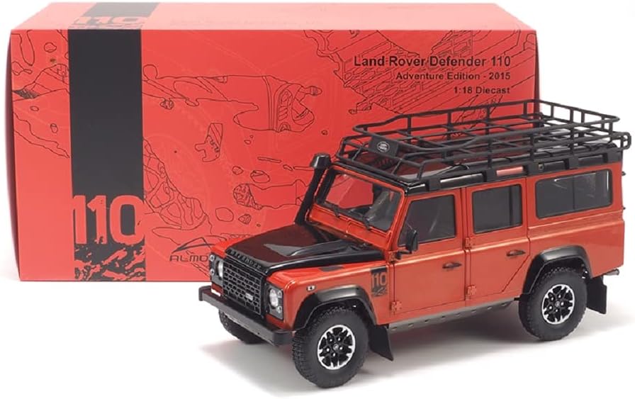 Almost Real 810301 Land Rover Defender 110 Adventure Edition - Orange - 2015 1:18