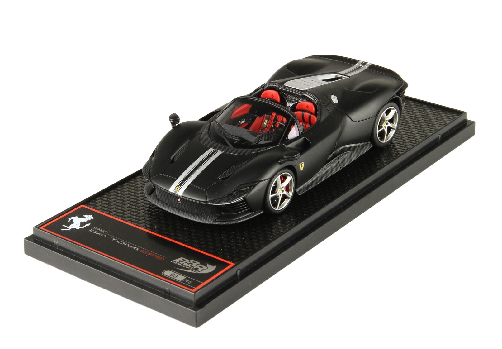 BBR BBRC267S6 Ferrari Daytona SP3 serie Icona - Matt Black 1:43