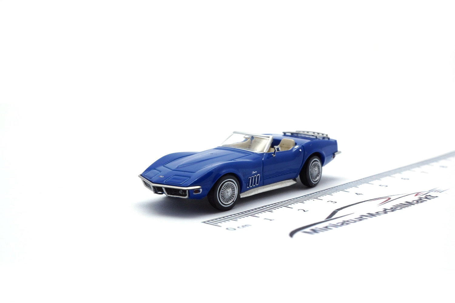 Brekina BRE19992 Chevrolet Corvette C3 - blau 1:87