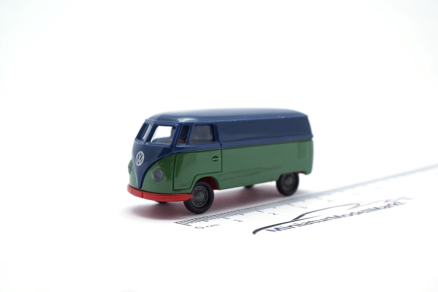 Brekina BRE32075 VW T1a Kasten - dunkelblau , grün 1:87