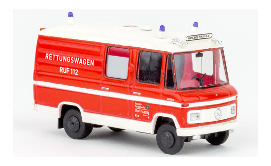 Brekina 36921 Mercedes L 508 RTW Solingen - Feuerwehr Solingen - 1970 1:87