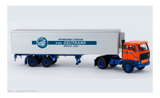 Brekina 85678 Volvo F 89 Koffer-SZ - Deutrans Berlin - 1972 1:87