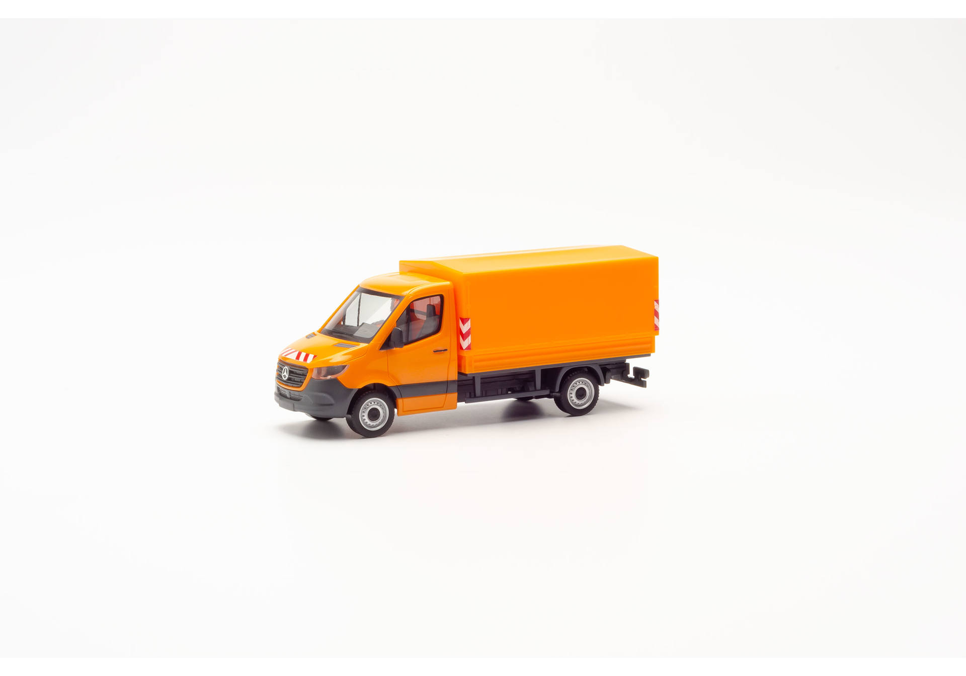 Herpa 095044 Mercedes-Benz Sprinter Pritsche / Plane - kommunalorange 1:87