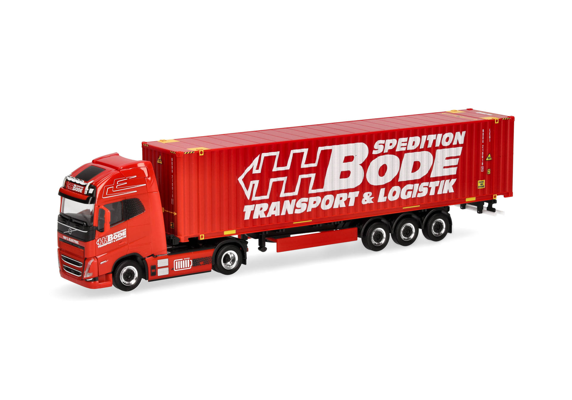 Herpa 319249 Volvo FH GL XL Electric 45ft Container-Sattelzug 