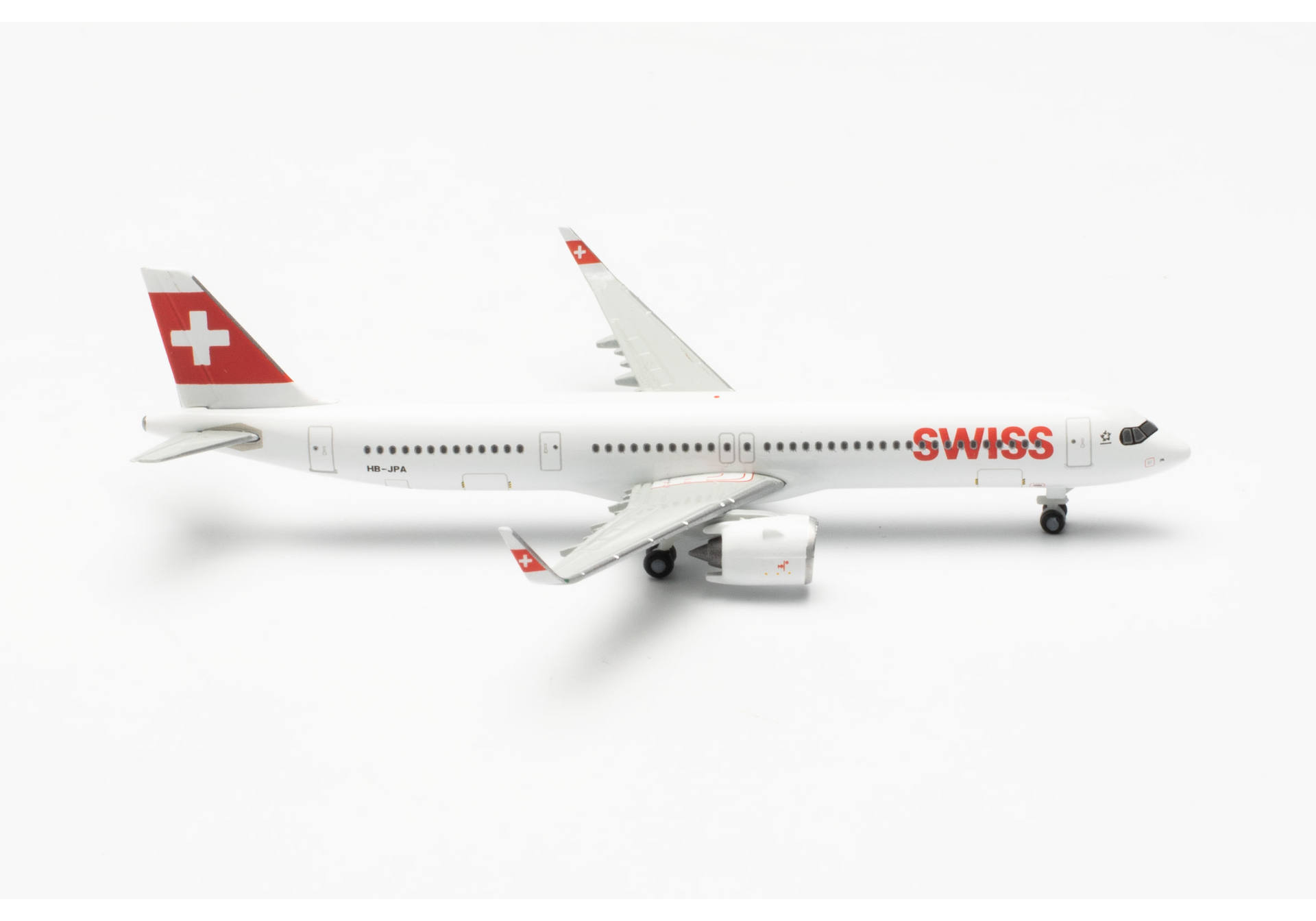 Herpa 535366 Swiss International Air Lines Airbus A321neo HB-JPA Stoos 1:500