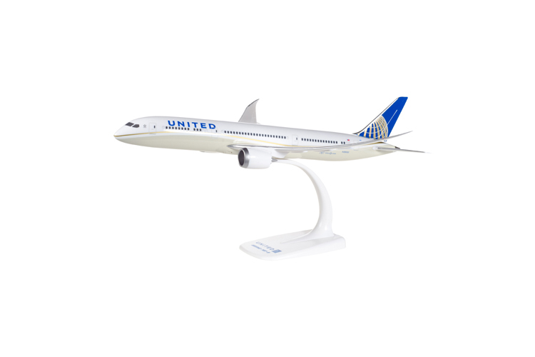 Herpa 610452 United Airlines Boeing 787-9 Dreamliner - SnapFit 1:200