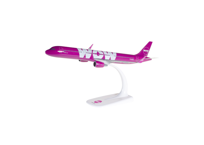Herpa 611299 Wow Air Airbus A321 - SnapFit 1:200