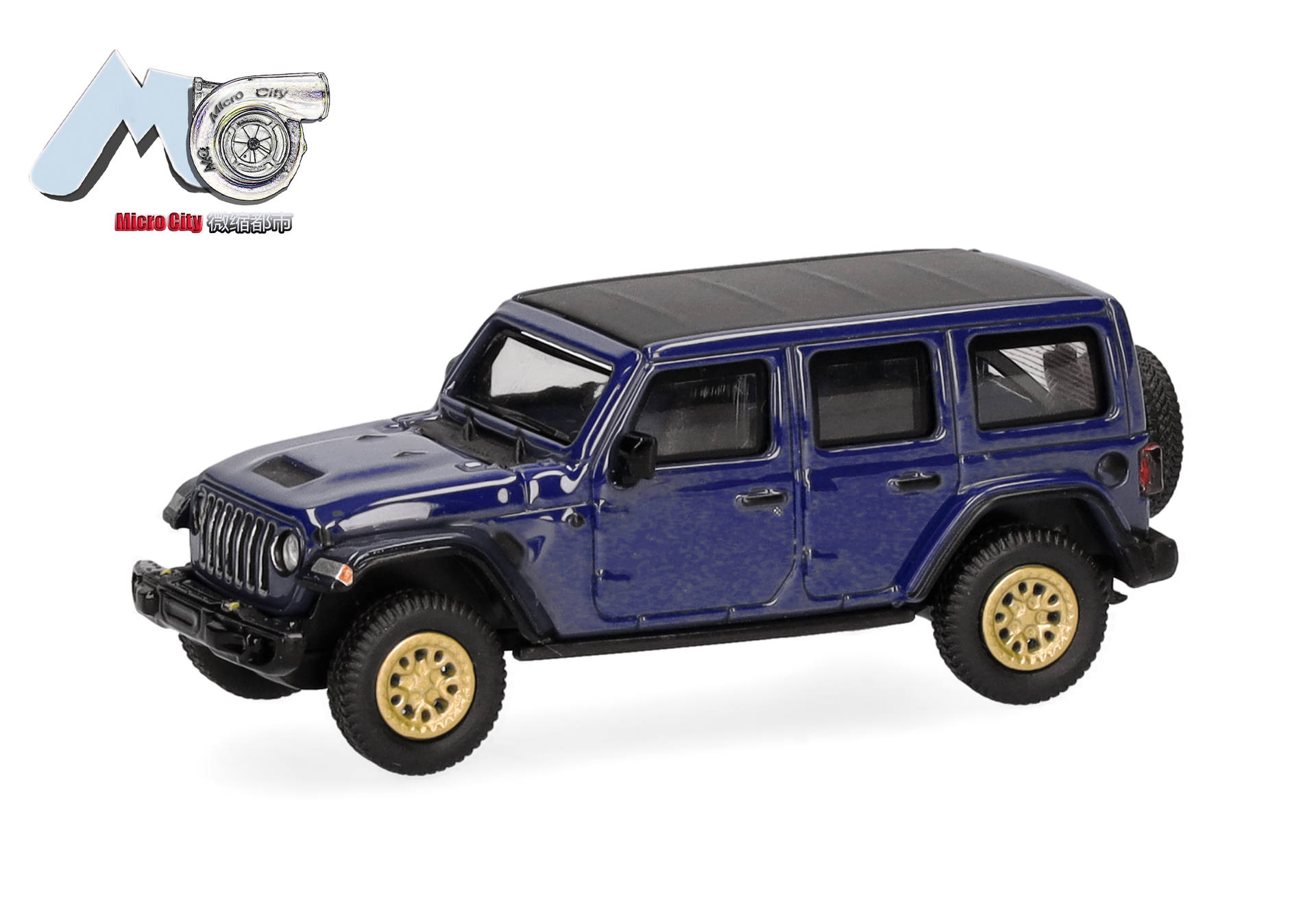 Micro City 87MC000013 MicroCity: Jeep Wrangler, blau (ab 2017) 1:87