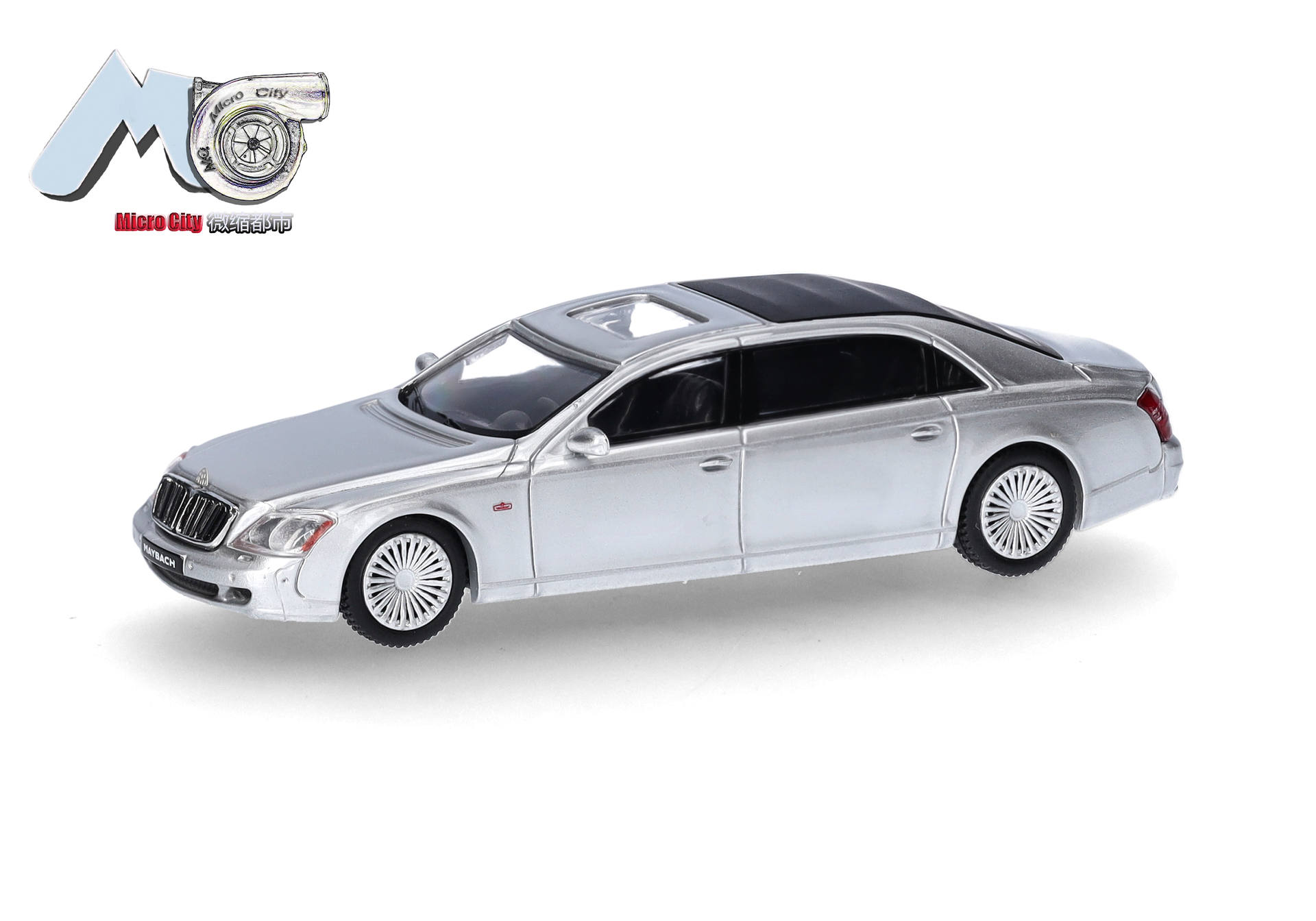 Micro City 87MC000023 MicroCity: Maybach 62S, silber (2002-2013) 1:87