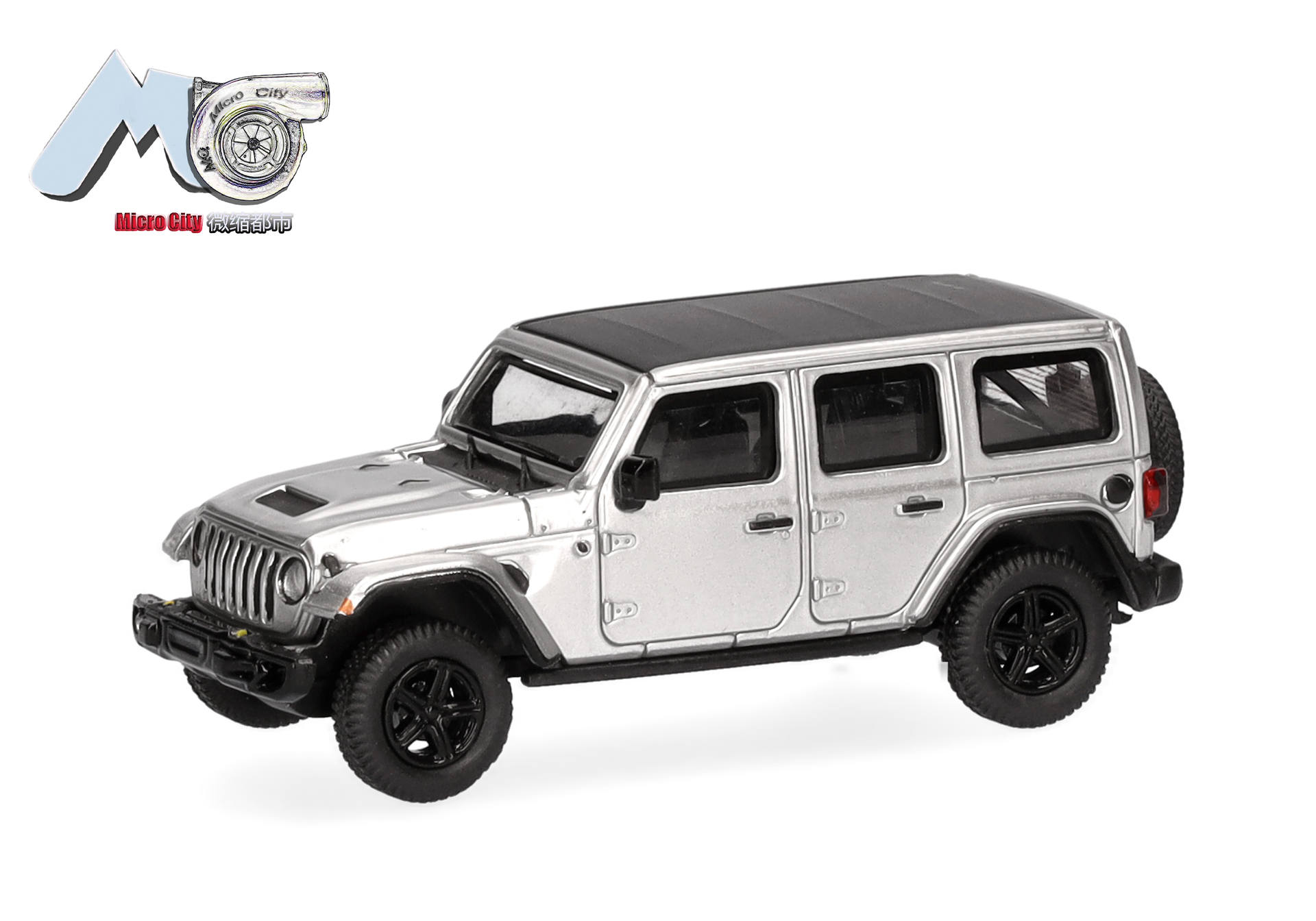 Micro City 87MC000027 MicroCity: Jeep Wrangler, silber (ab 2017) 1:87