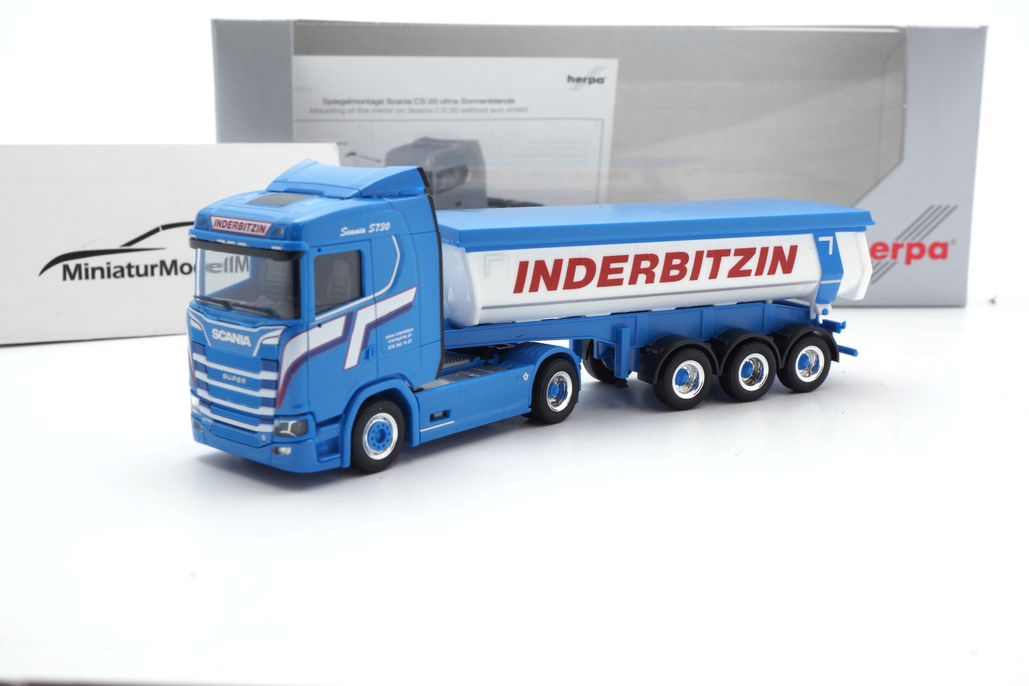 Herpa 956208 Scania CS20 ND Kipp-Sattelzug 