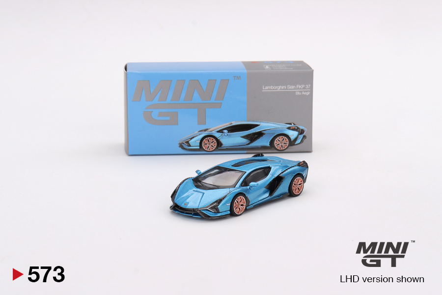 Mini GT MGT00573 Lamborghini Sian FKP 37 - Blu Aegir 1:64