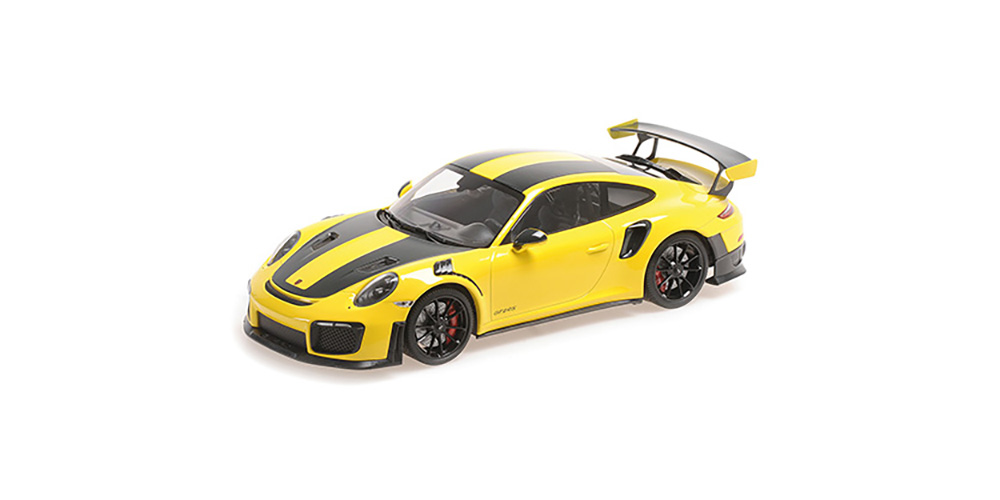 Minichamps 155068311 Porsche 911 (991.2) GT2RS - Gelb/Weissach - 2018 1:18