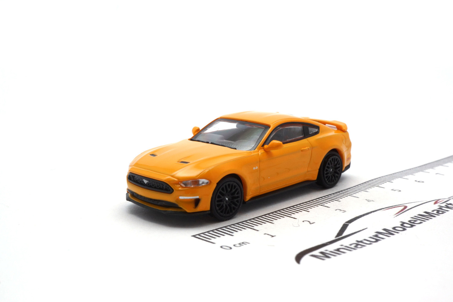 Minichamps 870087024 Ford Mustang - Orange Metallic - 2018 1:87