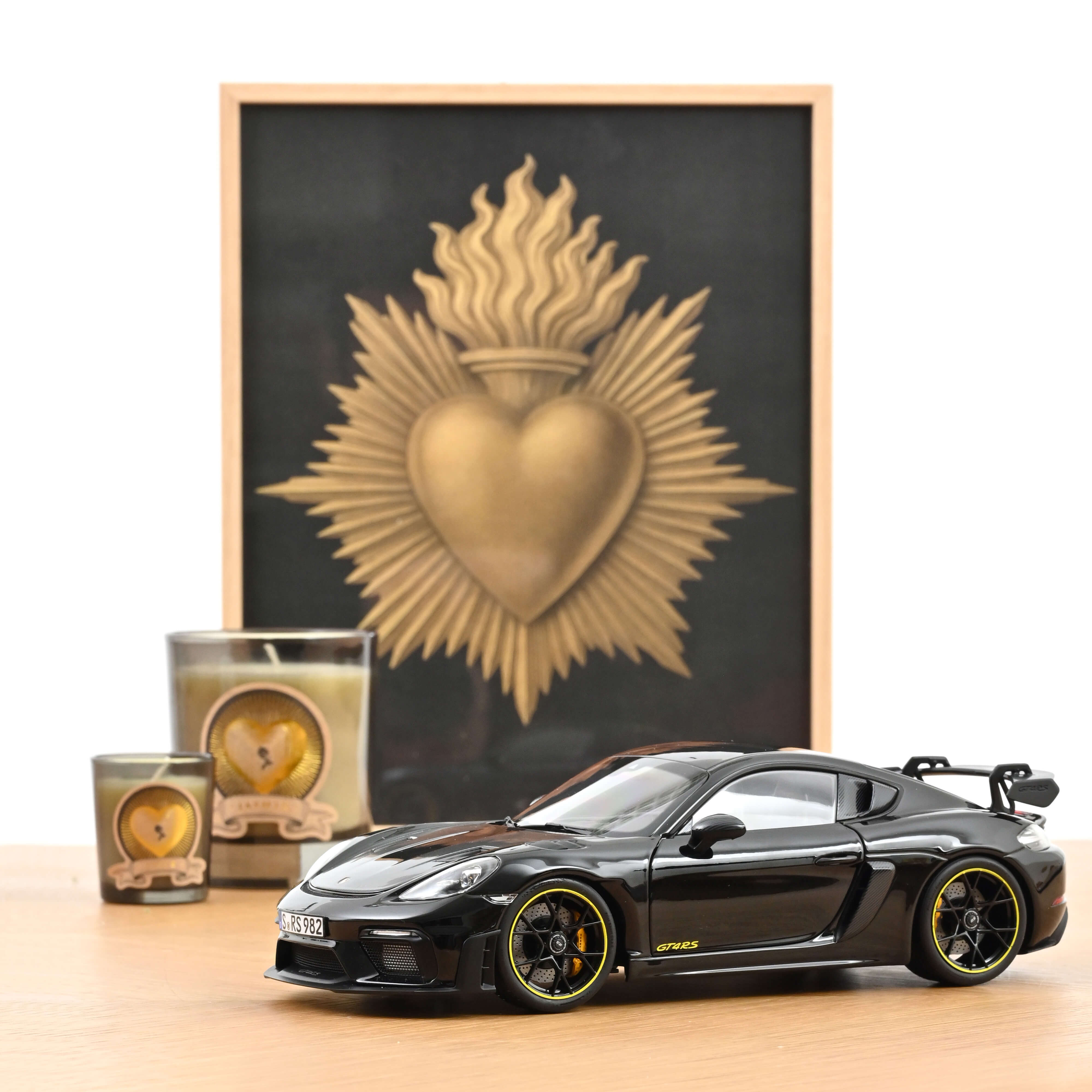 Norev 187251 Porsche Cayman GT4 RS (Weissach Pack) - Schwarz - 2023 1:18