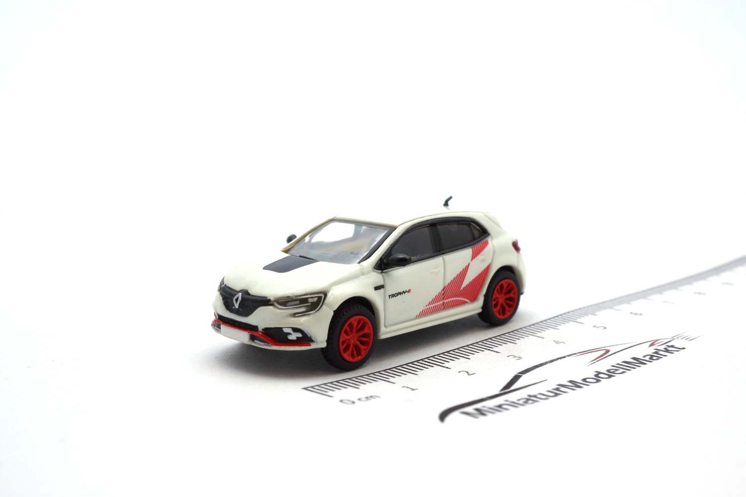 PCX87 PCX870608 Renault Megane RS Trophy - metallic-weiss/rot - 2021 1:87