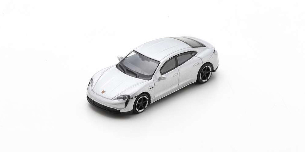 Schuco 452677400 Porsche Taycan Turbo S - Silber 1:87