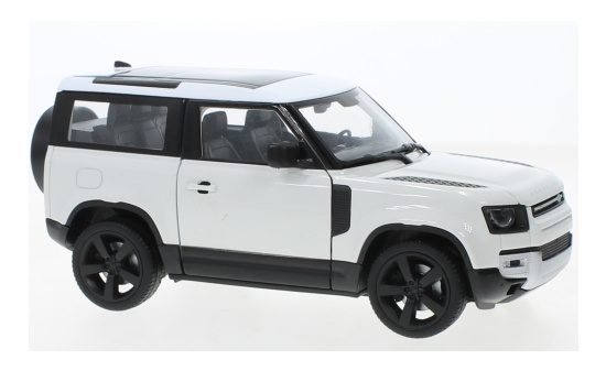 Welly WEL24110WWHITE Land Rover Defender - weiss 1:24