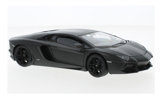 Welly WEL24033MATT-BLACK Lamborghini Aventador Coupe - schwarz (Matt) - Vorbestellung 1:24