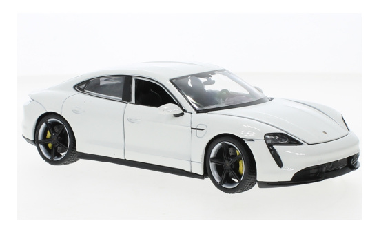 Welly WEL24107W-WHITE Porsche Taycan Turbo S - weiss 1:24