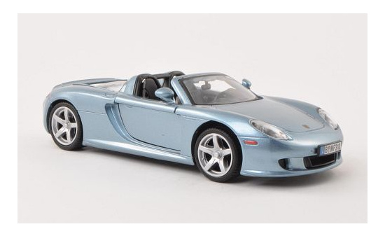 Motormax MOM73305LIGHTBLUE Porsche Carrera GT - hellblau (Metallic) - Vorbestellung 1:24