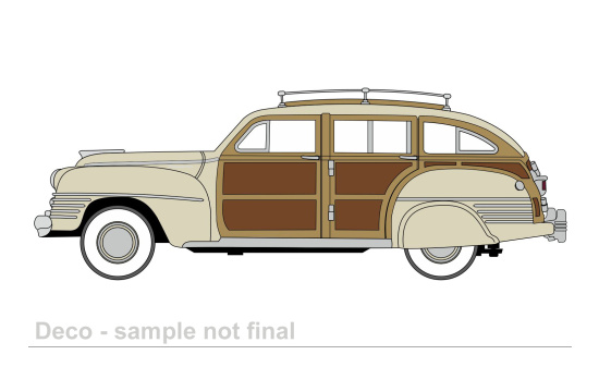 Oxford OXF87CB42003 Chrysler Town & Country - beige , Holzoptik - Vorbestellung 1:87