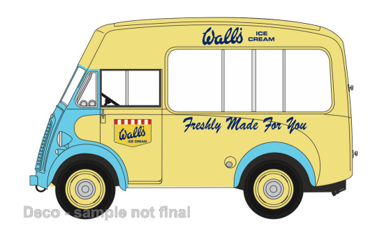 Oxford OXF76MJ012 Morris J Ice Cream Van - Walls Ice Cream - Vorbestellung 1:76