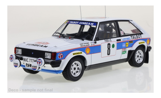 IXO IXO24RAL023B Talbot Sunbeam Lotus - Rally Monte Carlo - H.Toivonen - F.Gallagher 1:24