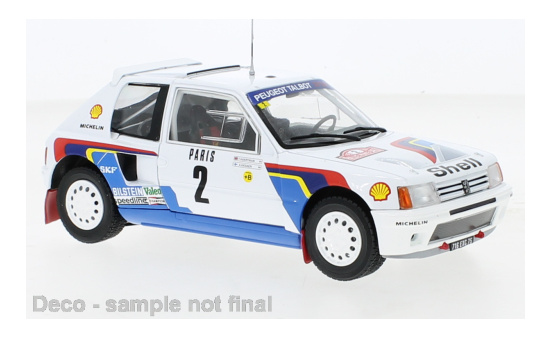 IXO IXO24RAL024A Peugeot 205 T16 - Rallye Monte Carlo - A.Vatanen - T.Harryman 1:24