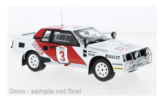 IXO IXO24RAL025B Toyota Celica TwinCam Turbo (TA64) - Safari Rally - B.Waldegard - H.Thorszelius 1:24