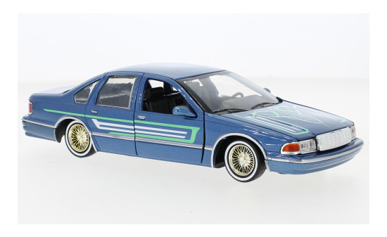 Motormax MOM79022 Chevrolet Caprice - blau (Metallic) , Dekor 1:24