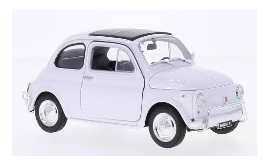 Welly WEL22515W-WHITE Fiat 500 - weiss 1:24