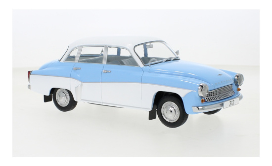 MCG MCG18300 Wartburg 312 - hellblau , weiss 1:18