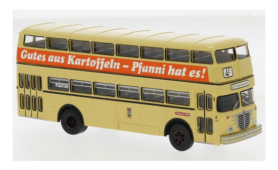 Brekina BRE61255 Büssing D2U Doppeldecker - BVG - Pfanni 1:87