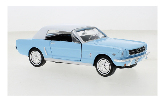 Motormax MOM79855 Ford Mustang Convertible - hellblau , weiss - Vorbestellung 1:24