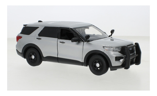 Motormax MOM76990SILVER Ford Police Interceptor Utility - silber 1:24