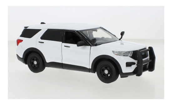 Motormax MOM76990WHITE Ford Police Interceptor Utility - weiss 1:24