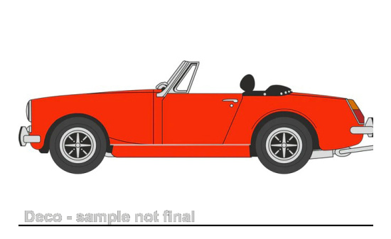 Oxford OXF76MGM001 MG Midget MkIII - dunkelorange - Vorbestellung 1:76