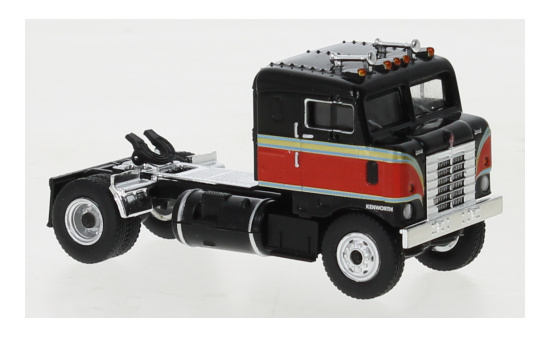 Brekina BRE85950 Kenworth Bullnose - schwarz , rot 1:87