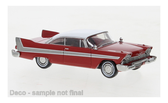 Brekina BRE19675 Plymouth Fury - rot , weiss - Vorbestellung 1:87