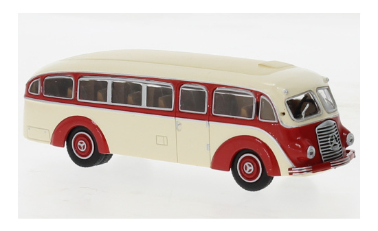 Brekina BRE52430 Mercedes LO 3500 - hellbeige , rot 1:87