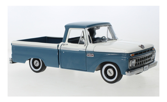 Sun Star SUN1303 Ford F-100 Custom Cab Pickup - dunkelblau , weiss 1:18