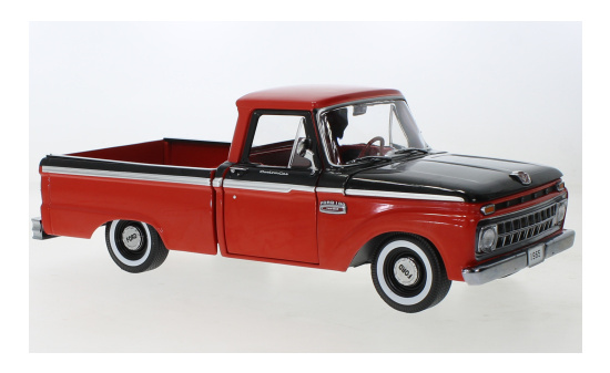 Sun Star SUN1304 Ford F-100 Custom Cab Pickup - rot , schwarz 1:18