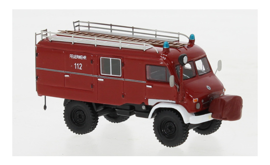 BoS-Models BOS87787 Mercedes Unimog 404 S LF8 - rot , schwarz 1:87