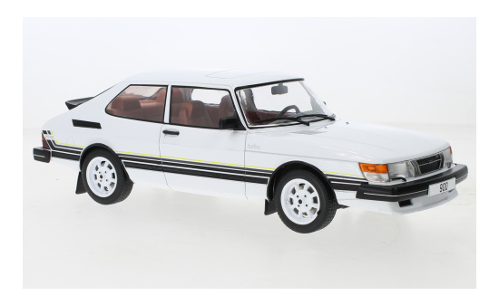 MCG MCG18339 Saab 900 Turbo - weiss , Dekor 1:18