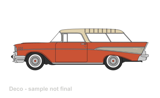 Oxford OXF87CN57008 Chevrolet Nomad - dunkelorange , gold - Vorbestellung 1:87