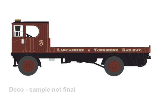 Oxford OXF76SEN003 Sentinel Flatbed - Lancashire & Yorkshire Railway - Vorbestellung 1:76